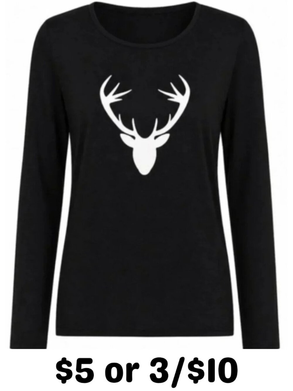 Deer Head Cotton Tee